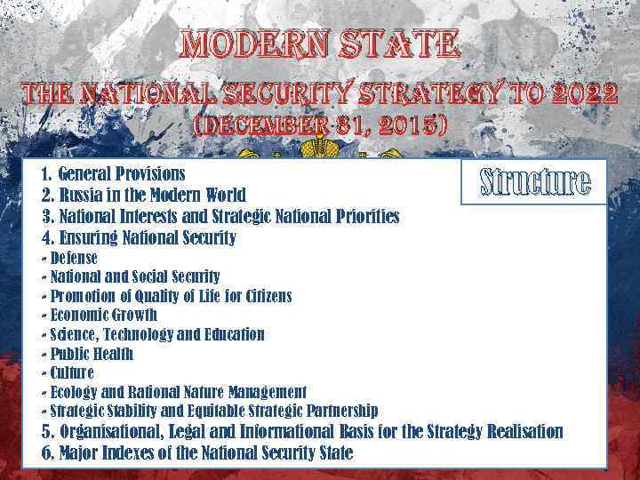 The Russian National Security Strategy Alexandra Skobeleva