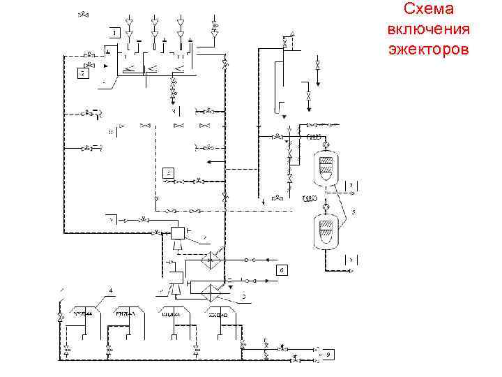 Схема включения эжекторов 