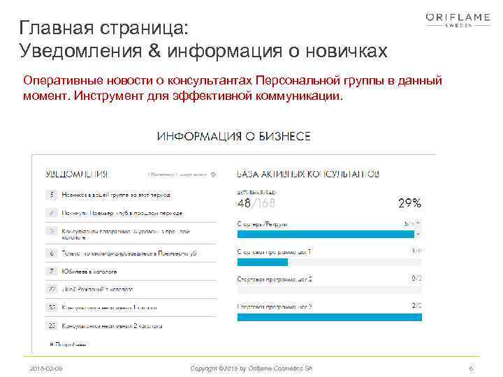 Главная страница: Уведомления & информация о новичках Оперативные новости о консультантах Персональной группы в