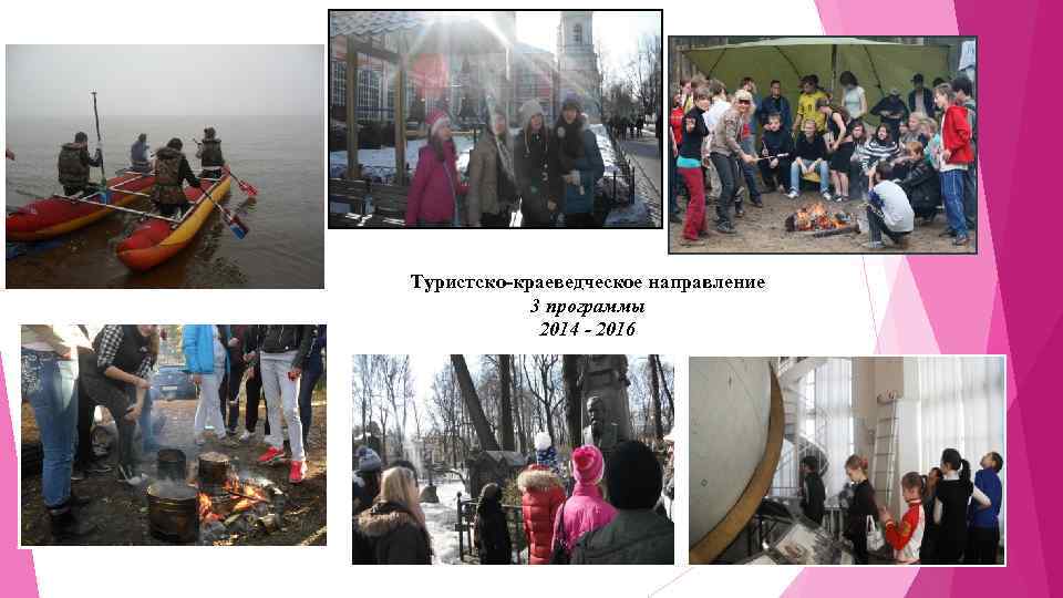 Туристско-краеведческое направление 3 программы 2014 - 2016 