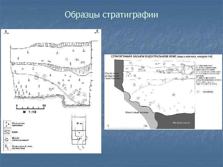 Образцы стратиграфии 