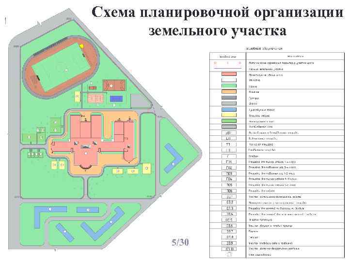 Схема планировочной организации земельного участка 5/30 