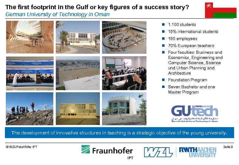 The first footprint in the Gulf or key figures of a success story? German