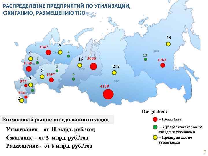 Утилизация отходов карта