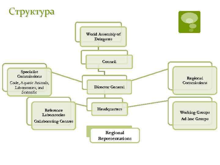 Структура World Assembly of Delegates Council Specialist Commissions Code, Aquatic Animals, Laboratories, and Scientific