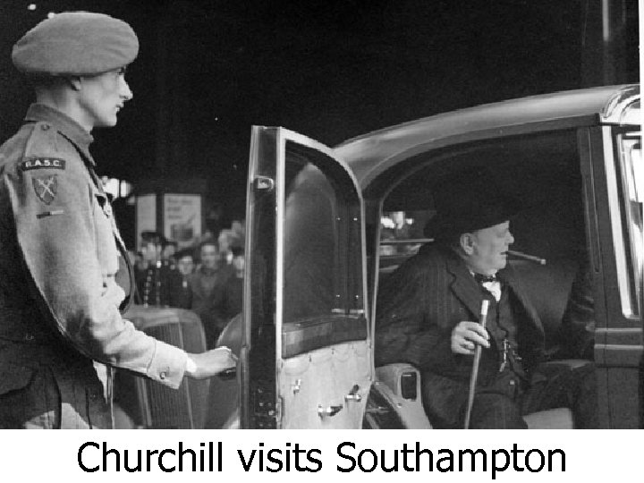 Churchill visits Southampton 