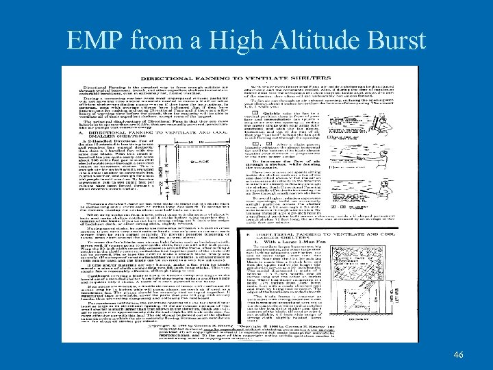 EMP from a High Altitude Burst 46 