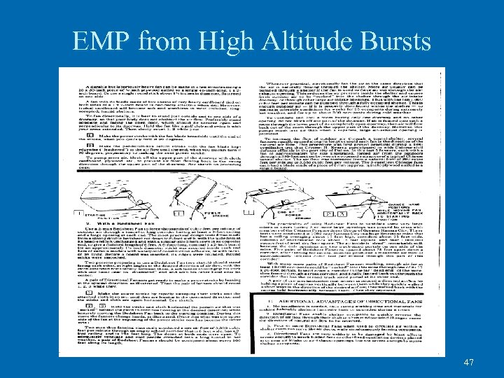 EMP from High Altitude Bursts 47 