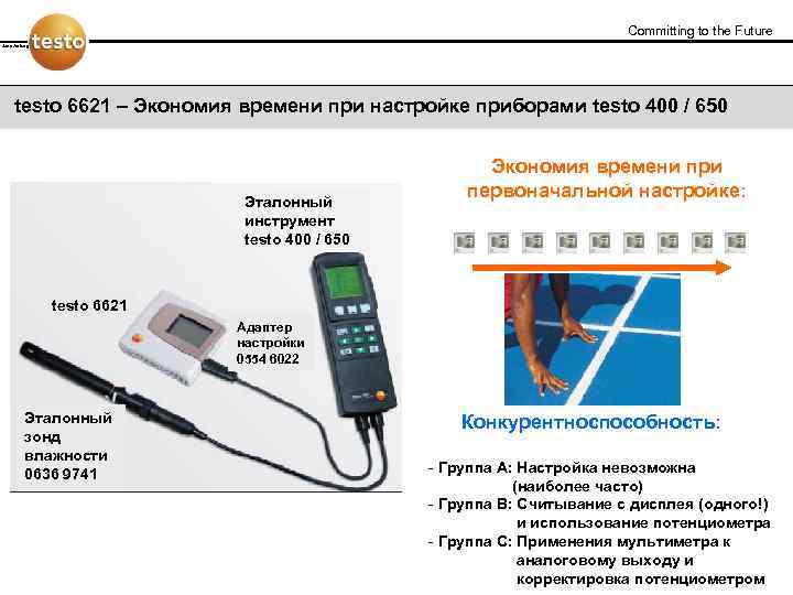 Committing to the Future Jens Amberg testo 6621 – Экономия времени при настройке приборами