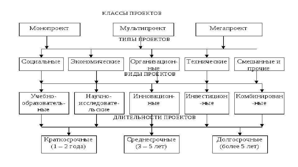 Классификация социально культурных проектов