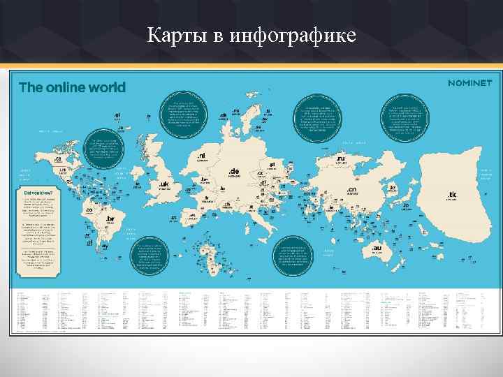 Карты в инфографике 