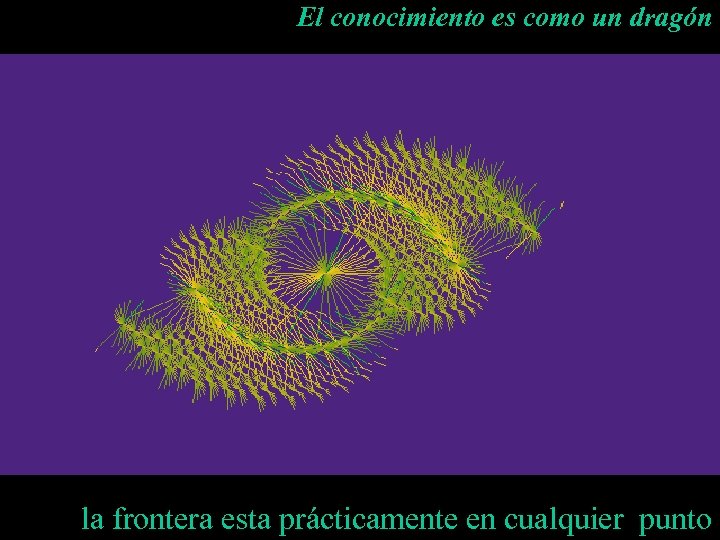 El conocimiento es como un dragón la frontera esta prácticamente en cualquier punto 