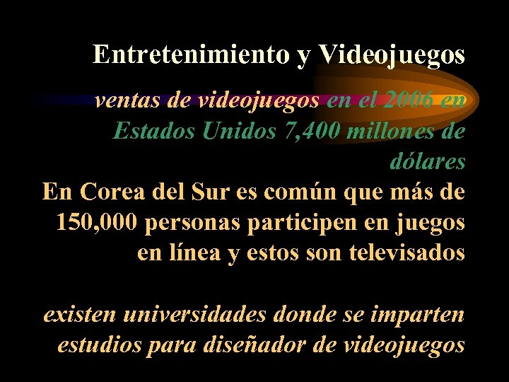 Entretenimiento y Videojuegos ventas de videojuegos en el 2006 en Estados Unidos 7, 400