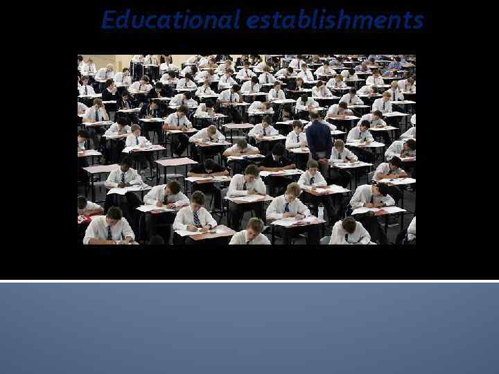 Educational establishments 