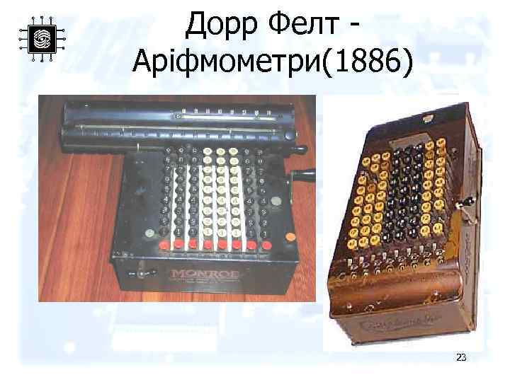 Дорр Фелт - Аріфмометри(1886) 23 