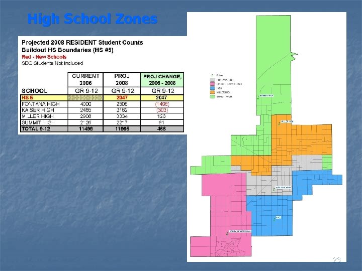 High School Zones 23 
