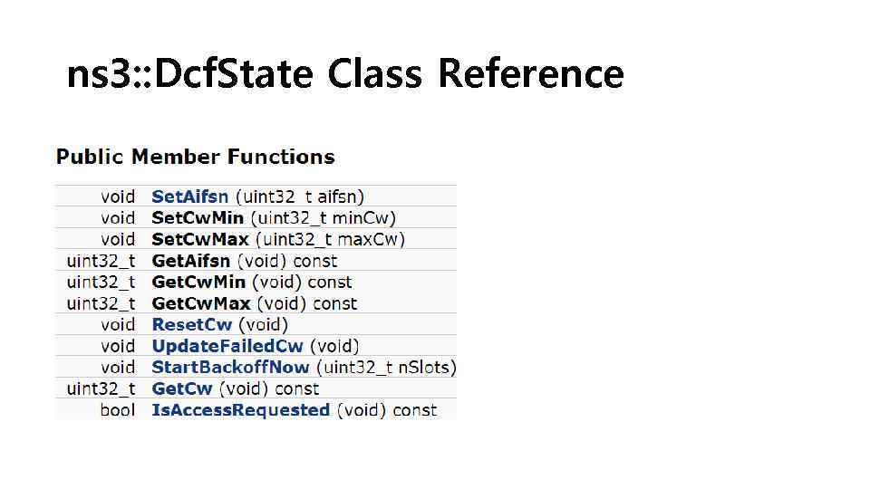 ns 3: : Dcf. State Class Reference 