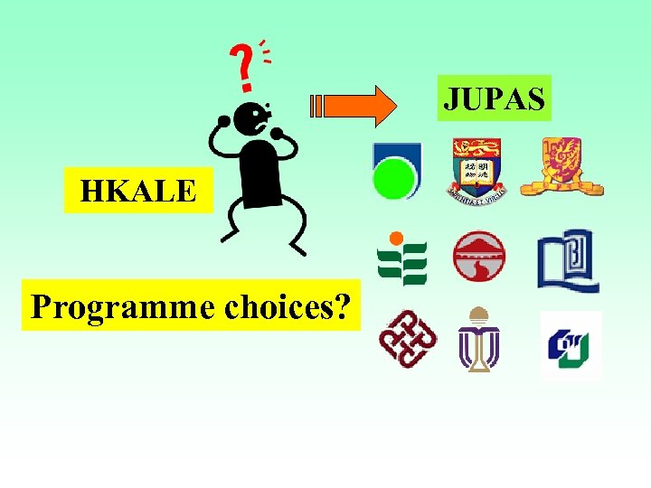 JUPAS HKALE Programme choices? 