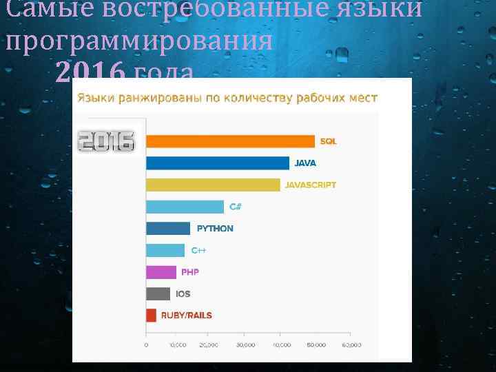 Самые востребованные языки программирования 2016 года 