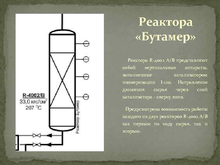 Чертеж реактора изомеризации