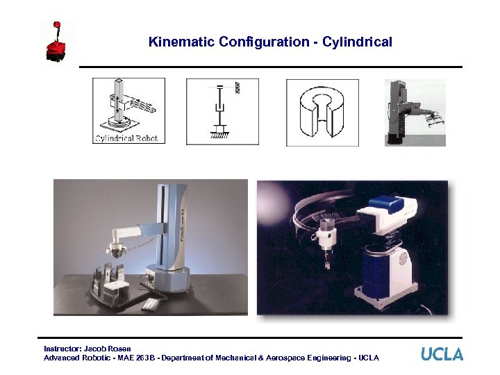 Kinematic Configuration - Cylindrical Instructor: Jacob Rosen Advanced Robotic - MAE 263 B -