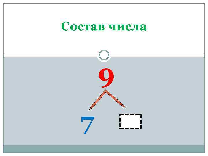 Состав числа 9 7 