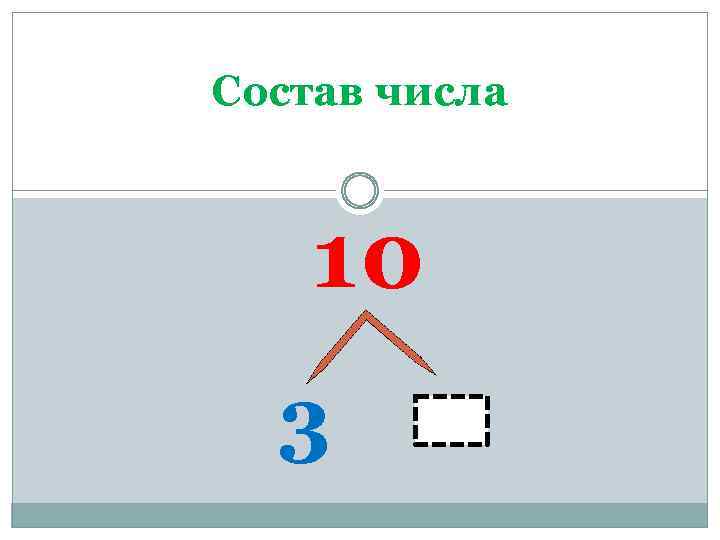 Состав числа 10 3 