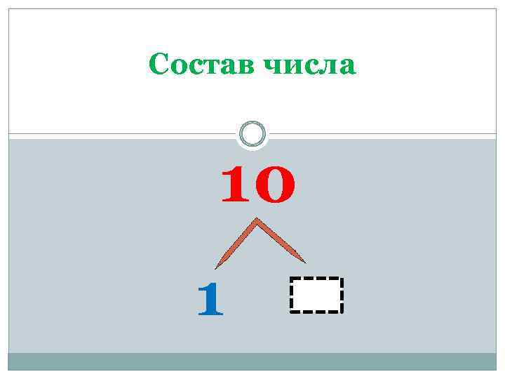 Состав числа 10 1 