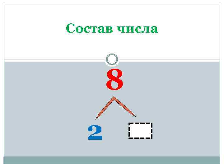 Состав числа 8 2 
