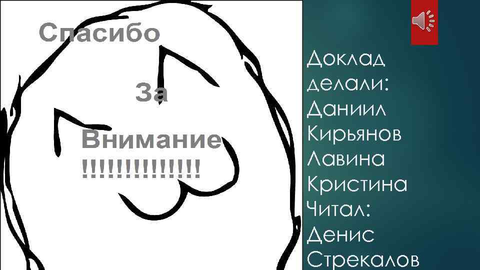 Доклад делали: Даниил Кирьянов Лавина Кристина Читал: Денис Стрекалов 