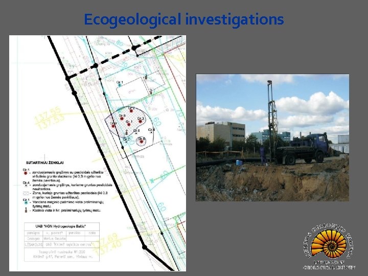 Ecogeological investigations 