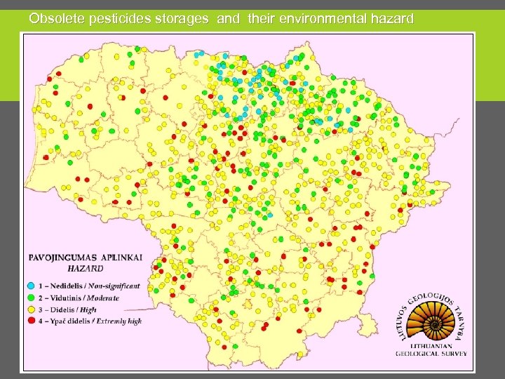 Obsolete pesticides storages and their environmental hazard 