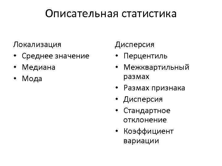 Описательная статистика 7 класс вариант 1