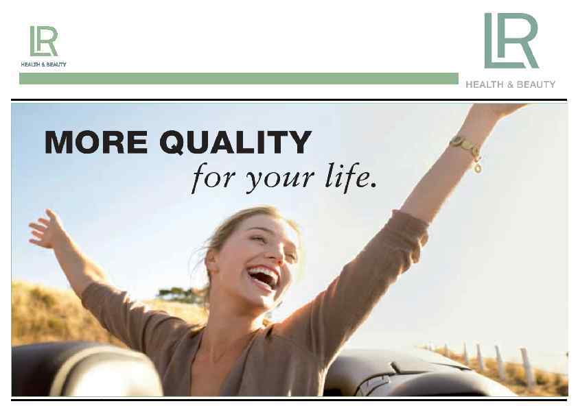 Unternehmenspräsentation LR Health & Beauty 