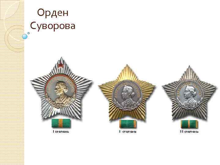 Орден Суворова 