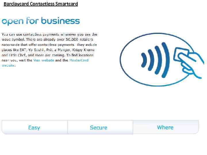 Barclaycard Contactless Smartcard 