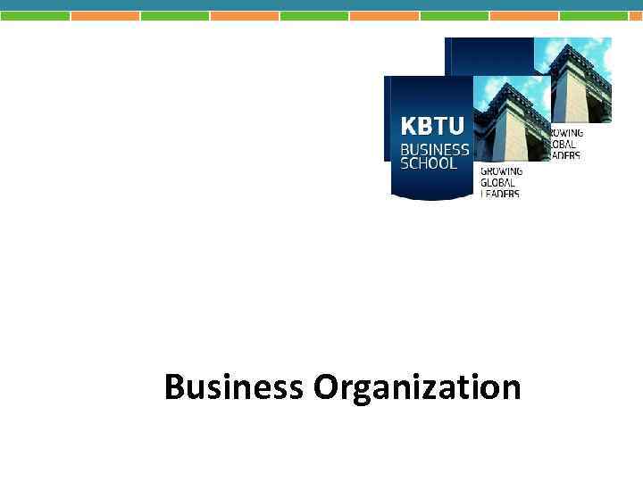 Business Organization 