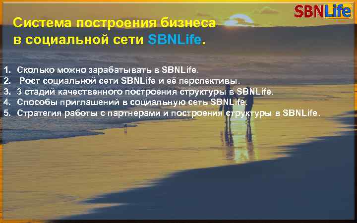 Система построения бизнеса в социальной сети SBNLife. ПОЗДРАВЛЕНИЕ УЧАСТНИКОВэто симбиоз СЕТИ SBNLife Бизнес в