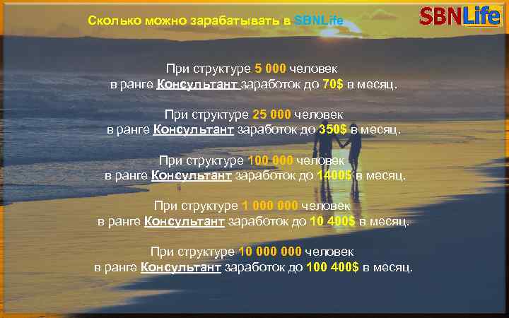 Сколько можно зарабатывать в SBNLife При структуре СОЦИАЛЬНОЙ ПОЗДРАВЛЕНИЕ УЧАСТНИКОВэто человек Бизнес в. Консультант