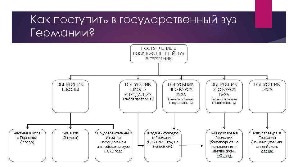 Как поступить в государственный вуз Германии? 