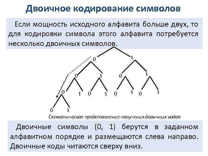 Почему двоичное кодирование является универсальным. Символ двоичного кодирования. Двоичное кодирование конспект. Дерево для кодирования двоичного кода. Двойное кодирование.