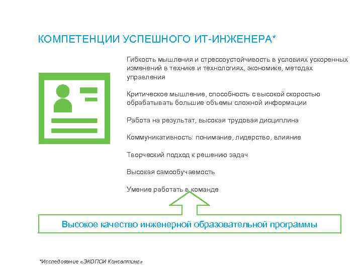 КОМПЕТЕНЦИИ УСПЕШНОГО ИТ-ИНЖЕНЕРА* Гибкость мышления и стрессоустойчивость в условиях ускоренных изменений в технике и