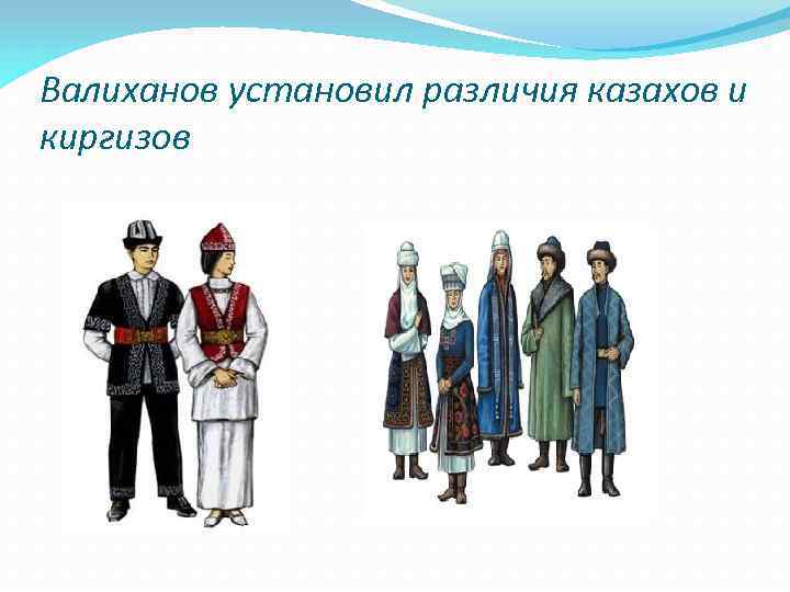 Валиханов установил различия казахов и киргизов 