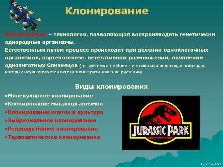 Клонирование – технология, позволяющая воспроизводить генетически однородные организмы. Естественным путем процесс происходит при делении