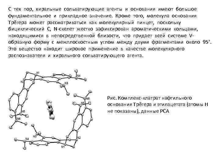 С тех пор, хиральные сольватирующие агенты и основания имеют большое фундаментальное и прикладное значение.
