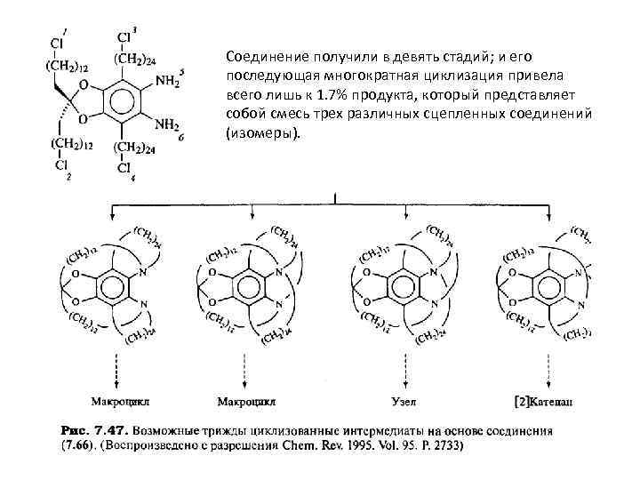 Соединение получили в девять стадий; и его последующая многократная циклизация привела всего лишь к