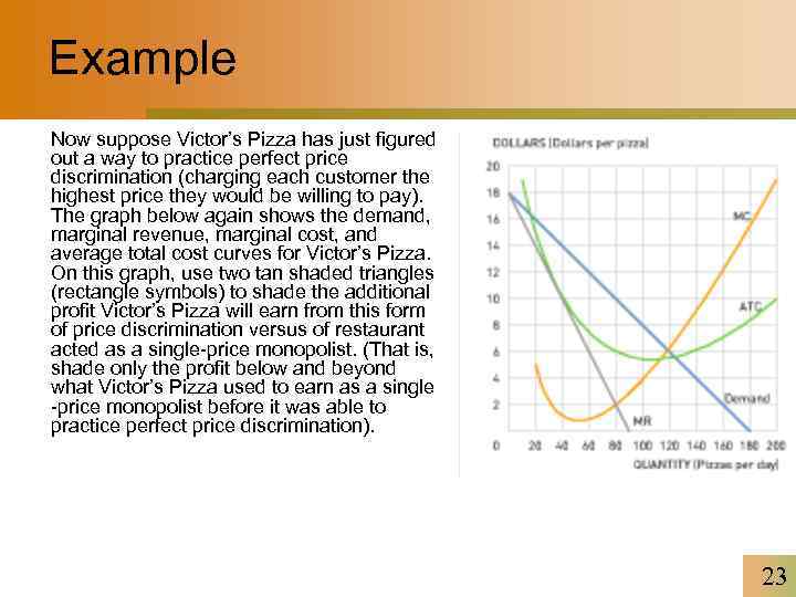 Example Now suppose Victor’s Pizza has just figured out a way to practice perfect