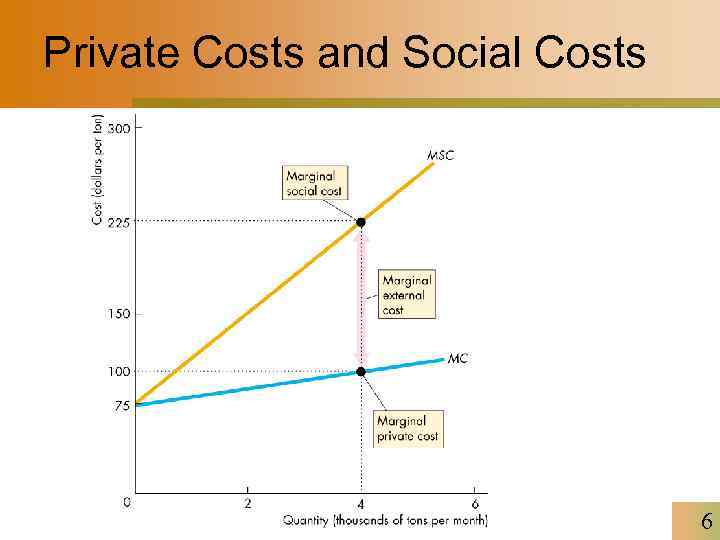 Private Costs and Social Costs 6 