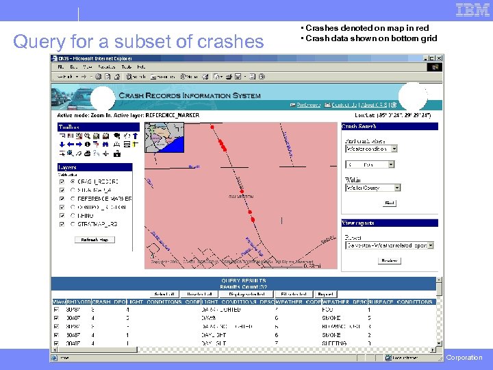 Query for a subset of crashes State of Louisiana | Confidential • Crashes denoted