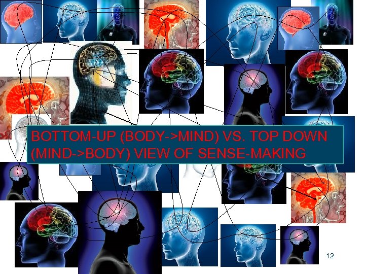 BOTTOM-UP (BODY->MIND) VS. TOP DOWN (MIND->BODY) VIEW OF SENSE-MAKING 12 